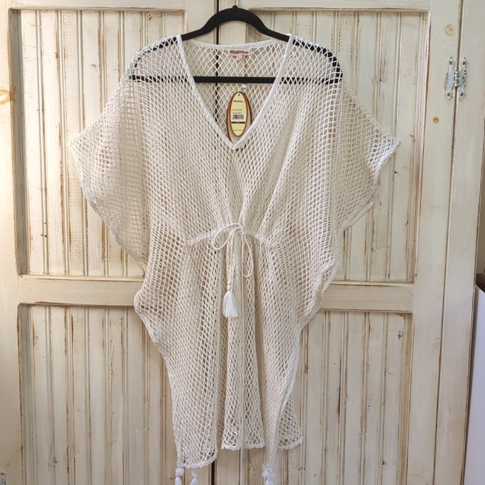 Azucar, woven, bathing suit cover up. Size medium